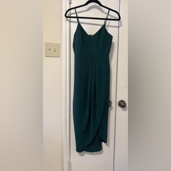 Lulus Dark Green Midi dress - Picture 5 of 5